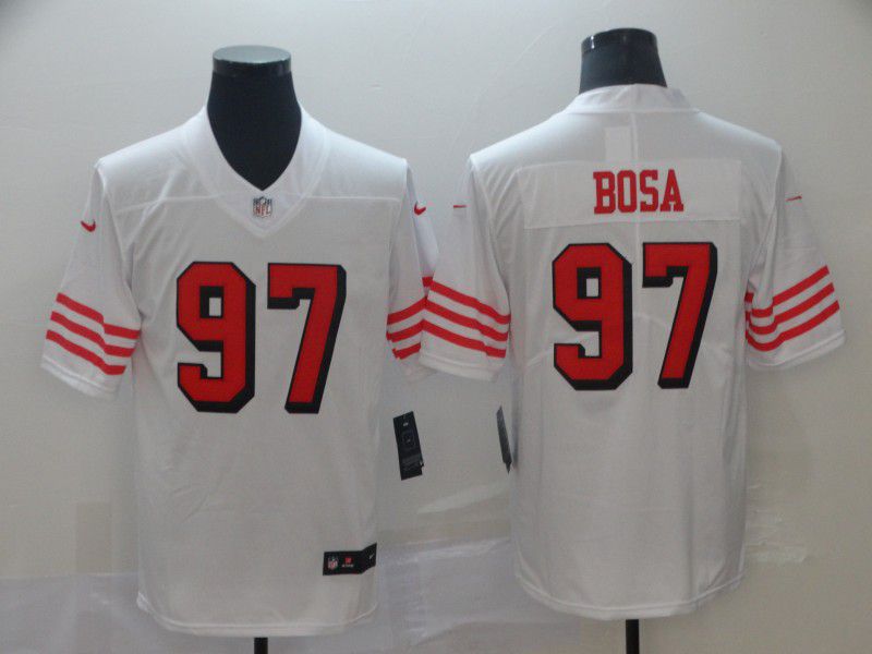 Men San Francisco 49ers #97 Bosa White Nike Vapor Untouchable Limited NFL Jerseys->san francisco 49ers->NFL Jersey